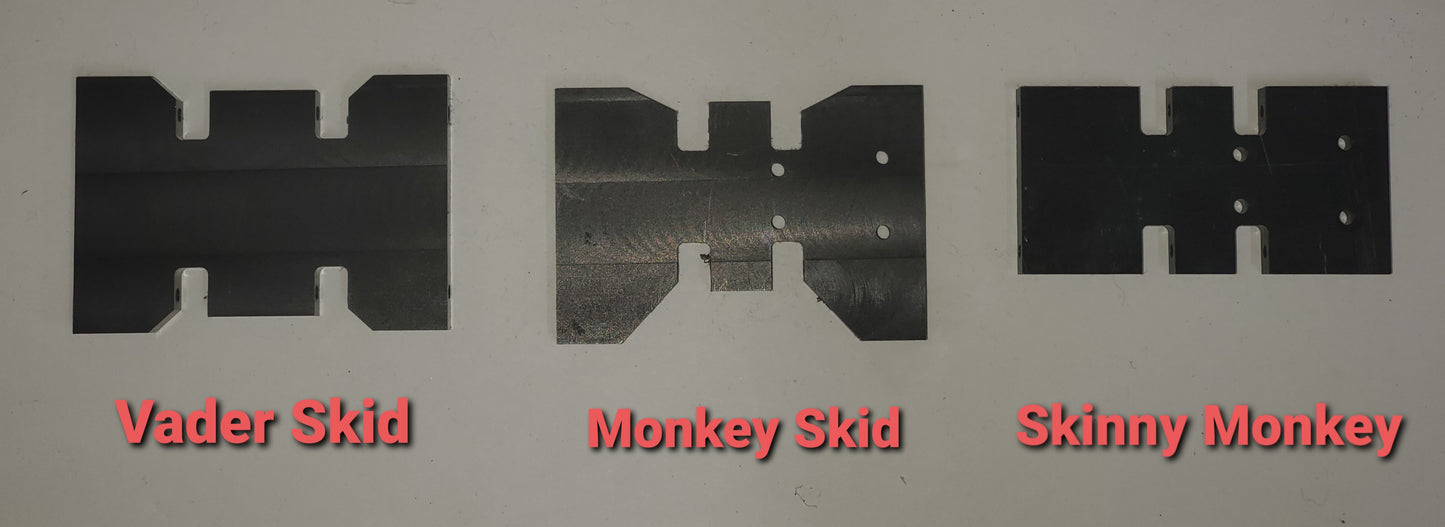 Delrin Skinny Monkey Skid, 3 view