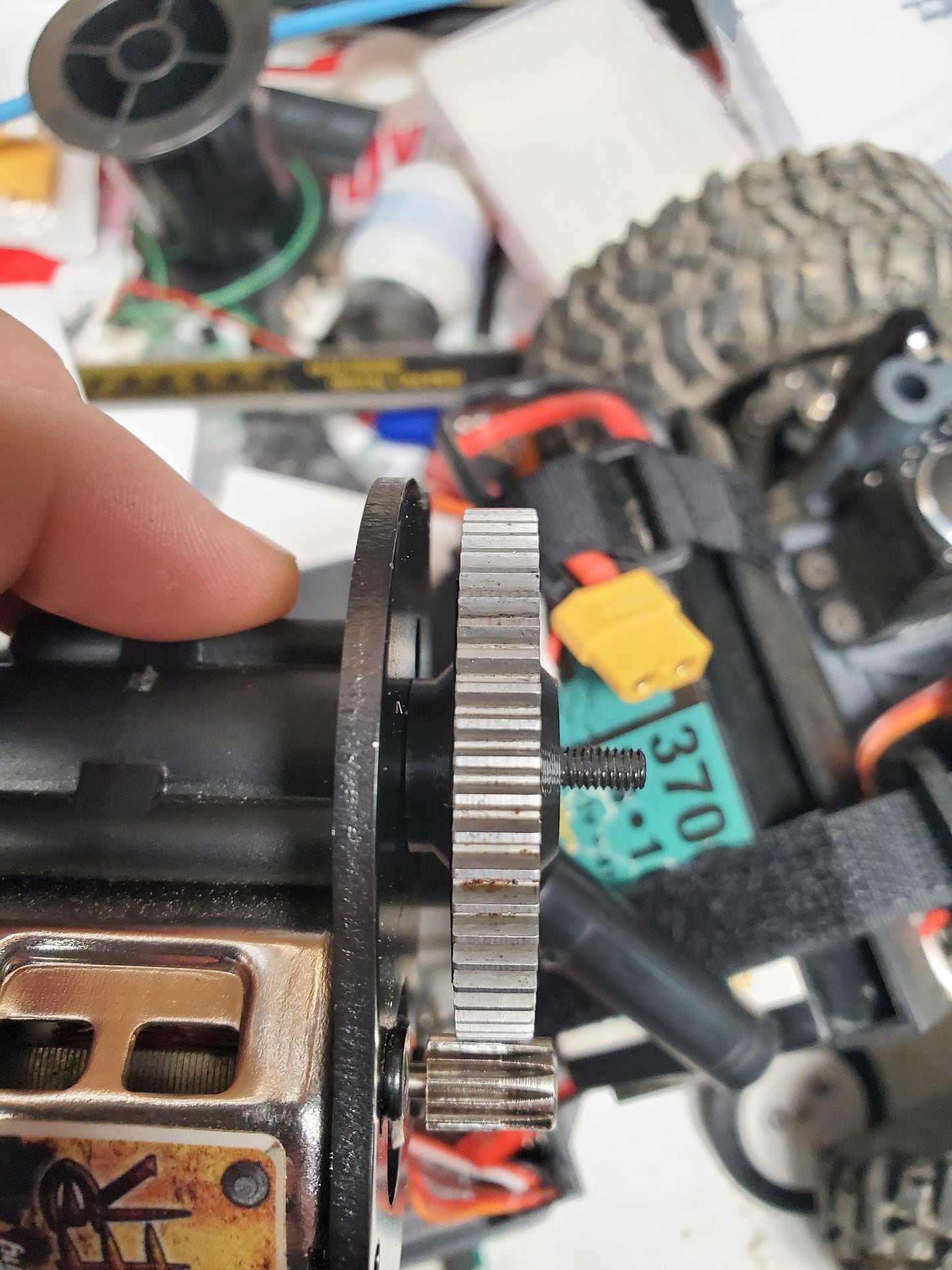 Spur Gear adapter Lockout, front view