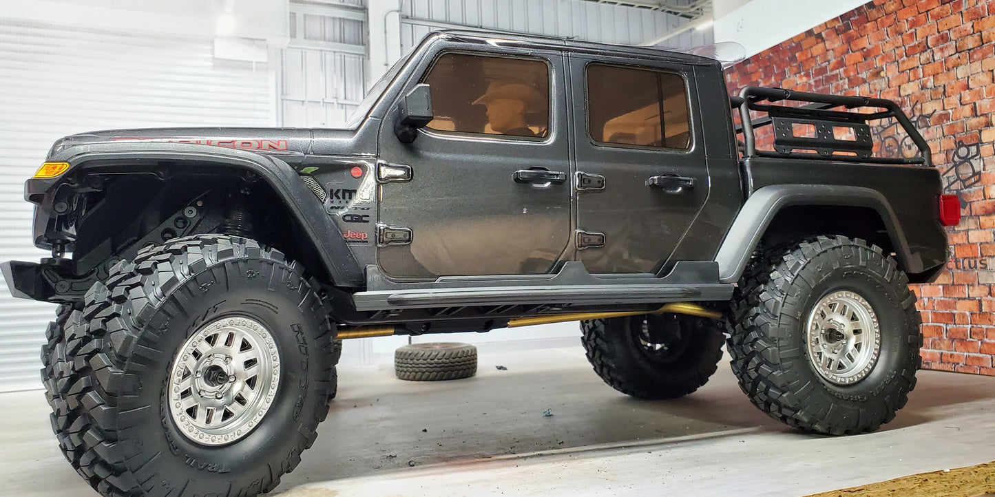 Axial Gladiator 13.9 (353mm) wheelbase High Clearance Rear  - Delrin/Chubby Combo -side view 2