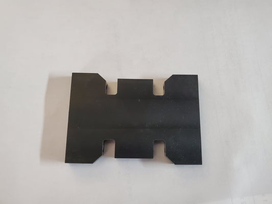 Vader Delrin SCX10 Blank Skid Plate – No Trans Holes | 1/4" Custom RC Skid -Top view