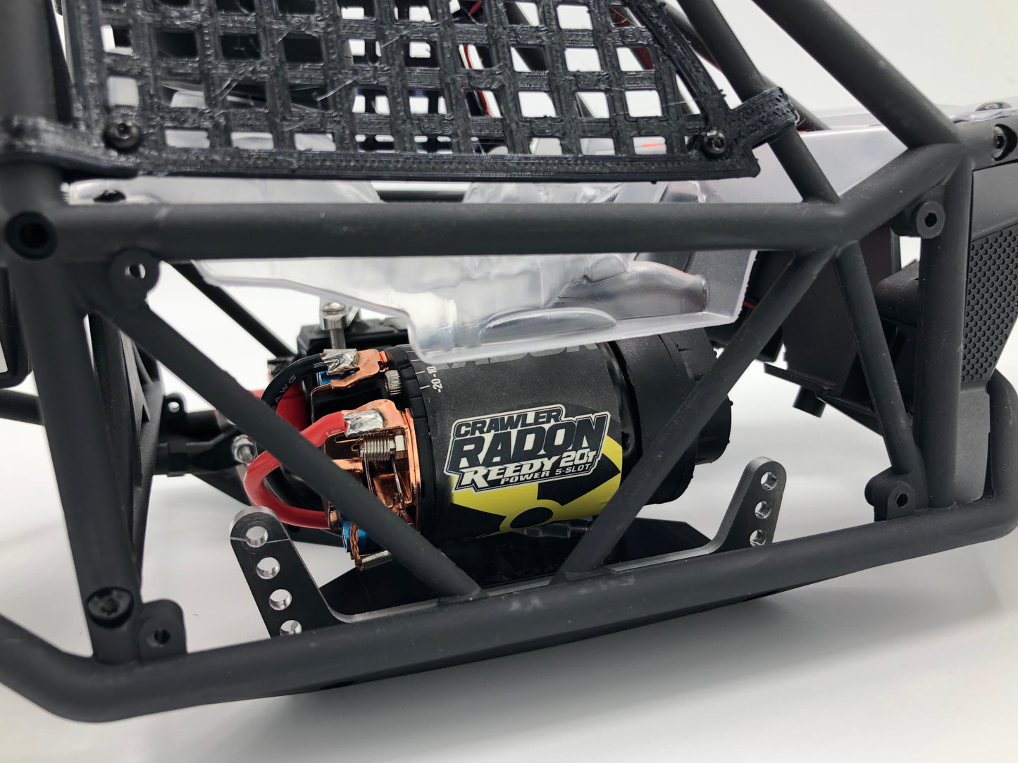 Delrin Flat Bottom Capra Skid with Aluminum risers -Side View