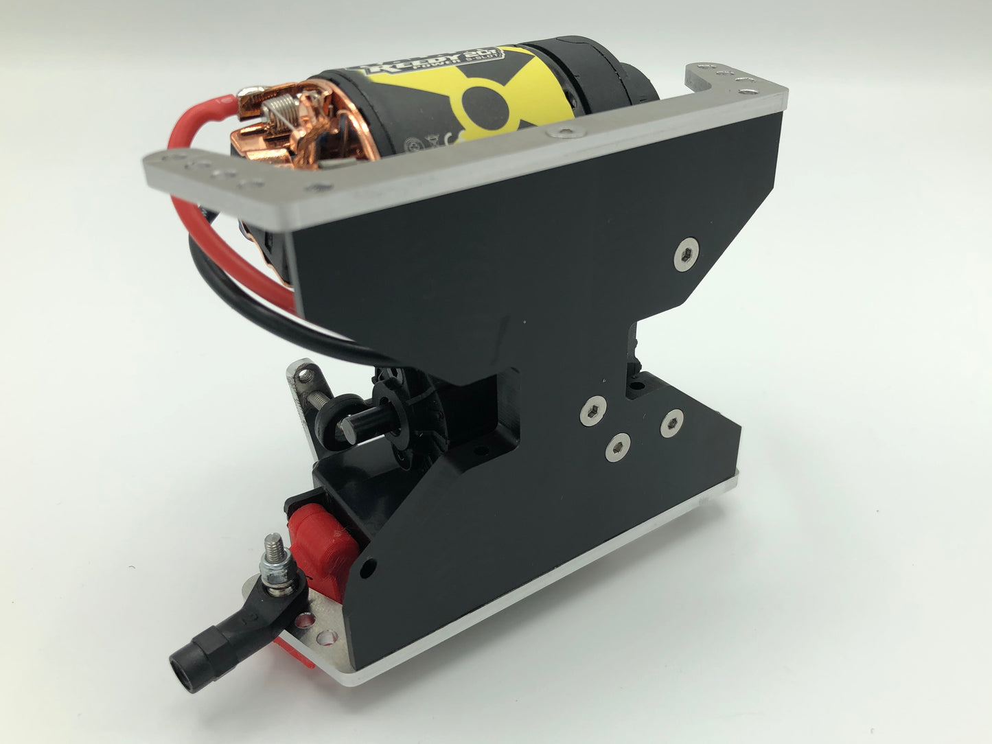 Delrin Flat Bottom Capra Skid with Aluminum risers - solo side view 2