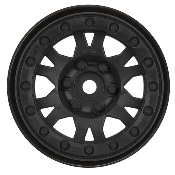 Impulse 1.9" Black Plastic Internal Bead-Loc 12mm Wheels