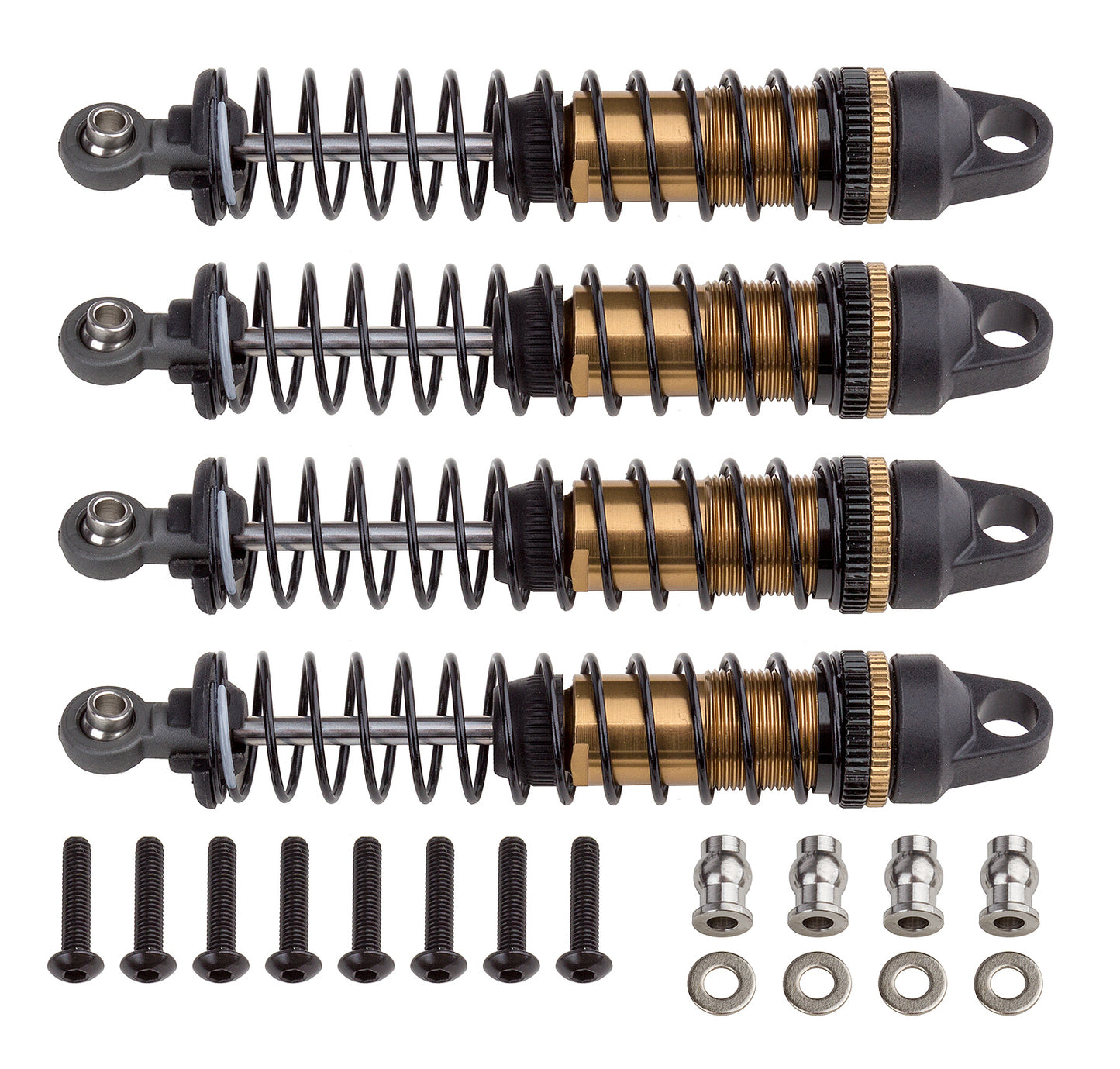 ASC42078 Factory Team Shock Set, 10x90mm, for Enduro Trucks