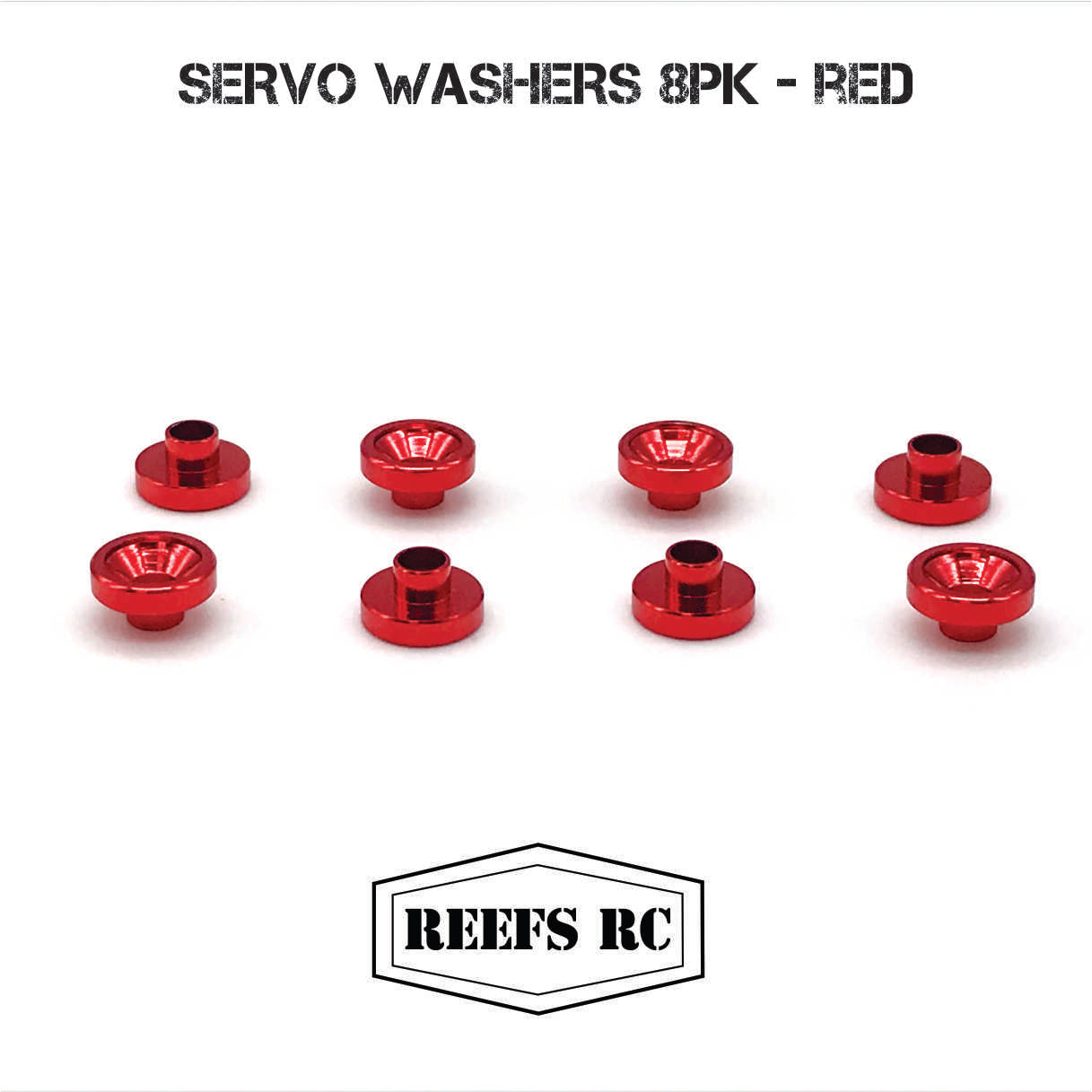 Reefs Servo Washers 8pk- Red