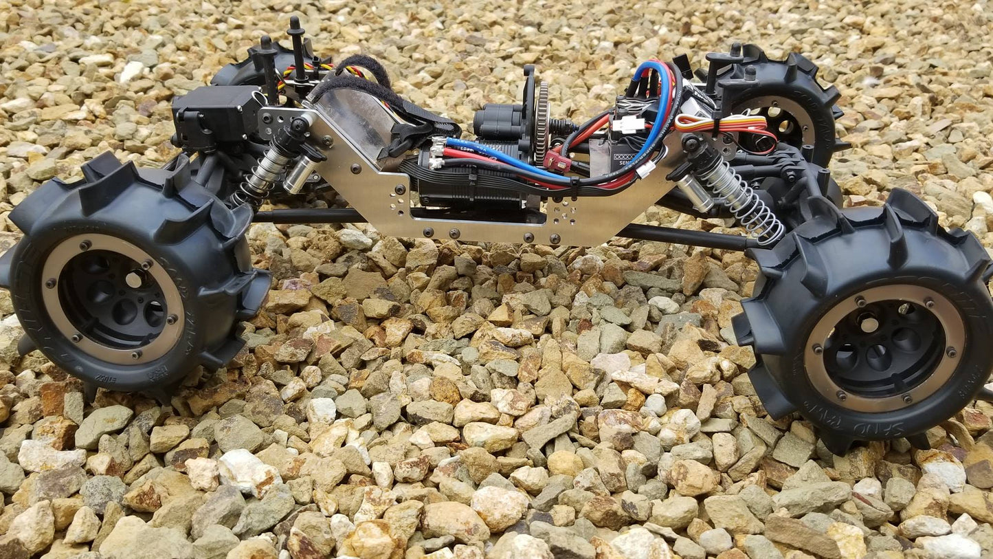 Vader Sidious FOFF Chassis – 1/8" 6061 Aluminum, SCX10 Compatible -in car top