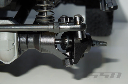 SSD RC TRX-4 Front Axle Portal Delete Kit (Black)