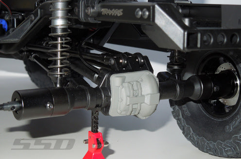 SSD RC TRX-4 Rear Axle Portal Delete Kit (Black)