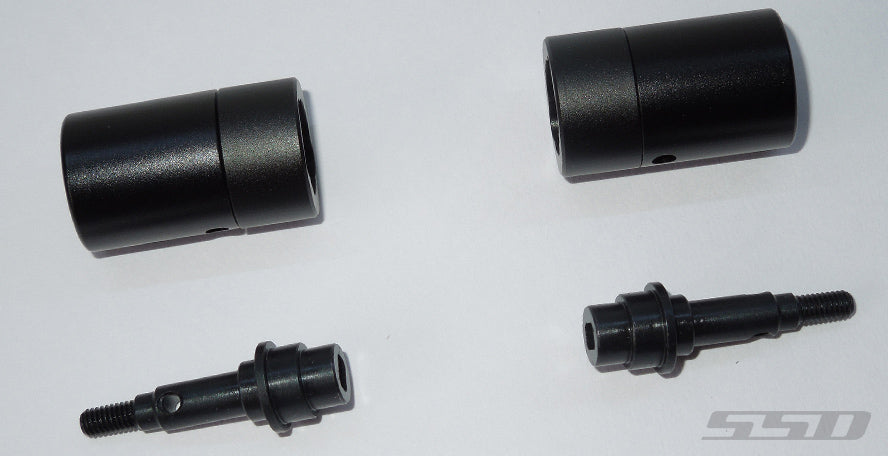 SSD RC TRX-4 Rear Axle Portal Delete Kit (Black)