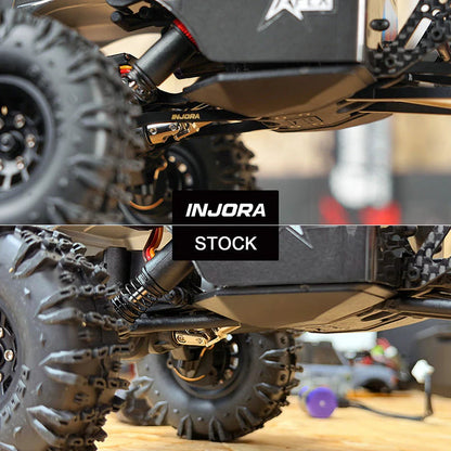 INJORA Black Brass High Clearance Links for 1/18 Redcat Ascent-18 APEX INJORA