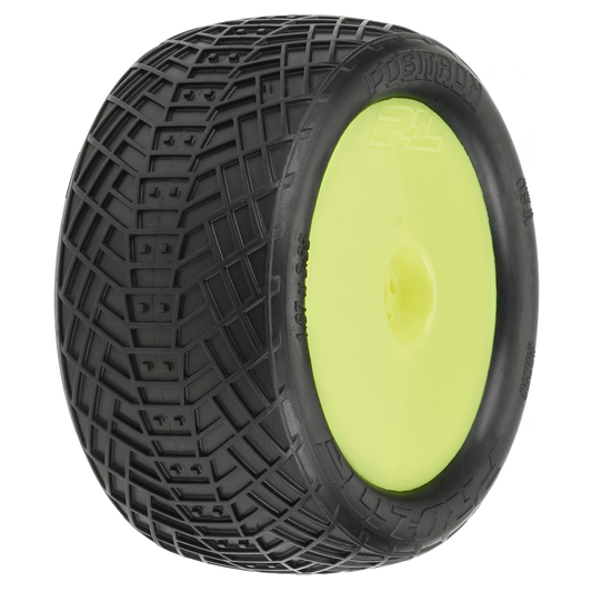 1/10 Positron MC Rear 2.2" Buggy Trs Mntd 12mm Yllw Velocity (2) Item No.PRO825612
