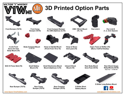 V1W M2 Traxxas TRX4 (SPORT) - Printed Parts Bundle