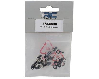 1RC Racing 1/18 Pre-Assembled Shock Set (4) (Midget/Sprint/EDM/Late Model) 1RC