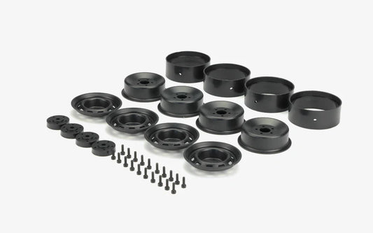 SCA-1E 1.9 Black Plastic Beadlock Wheel Set (x4) Product Code: 16303