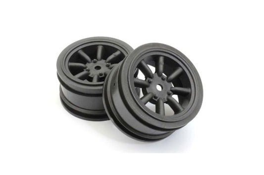 8-Spoke Watanabe Wheel (BlackMetallic/2pcs) FAH706BK No: FAH706BK