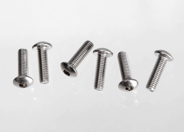 Stainless Button-Head Screws 3x10 mm (6)-Part Number: 2577X