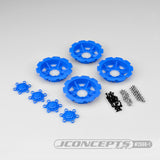JConcepts Tracker Wheel Discs | Fits Dragon Wheels - Blue