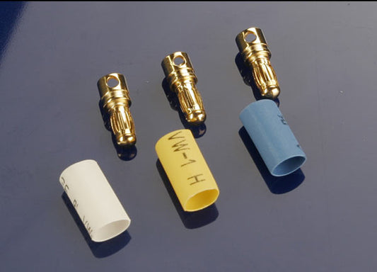 Male 3.5 mm Bullet Connectors (3)-Part Number: 3342