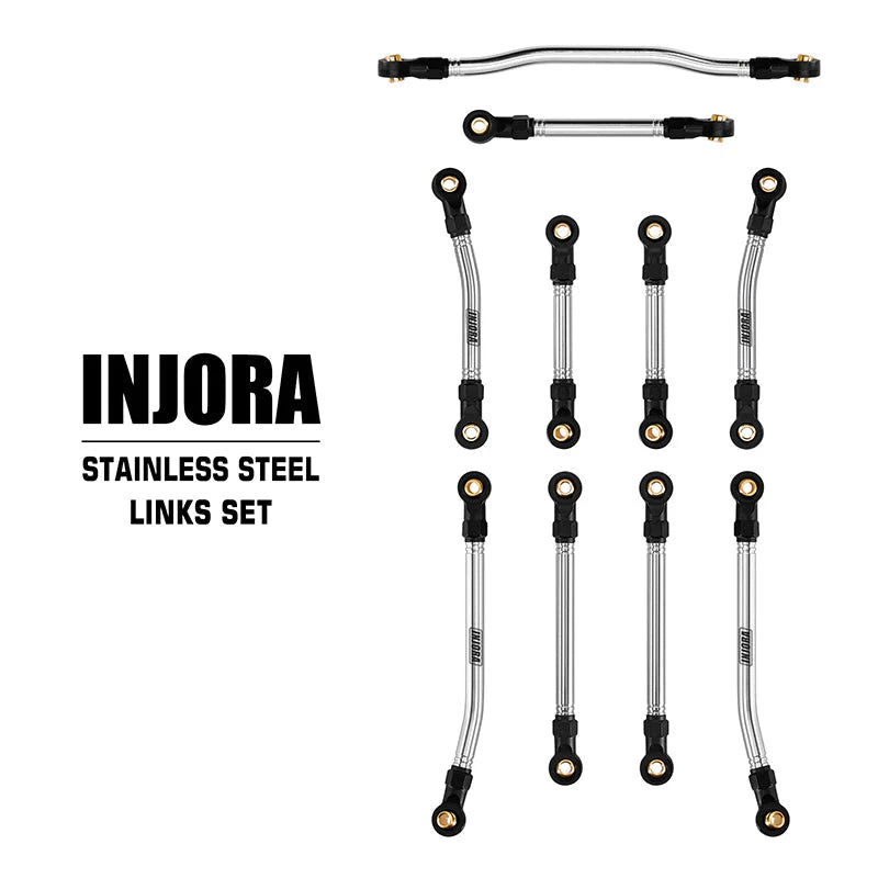 INJORA Stainless Steel High Clearance Links & Steering Links Set for 1/18 HPI Venture18 INJORA