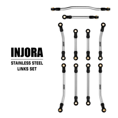 INJORA Stainless Steel High Clearance Links & Steering Links Set for 1/18 HPI Venture18 INJORA