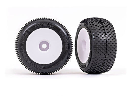 3.8" White Dished Wheels & Response Pro Tires (2) Part Number: 5375