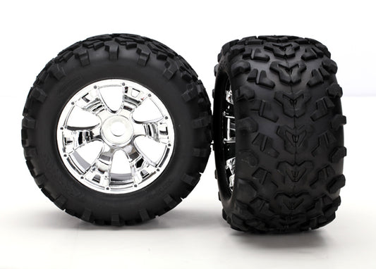 Geode 3.8" Chrome Wheels & Maxx Tires (2) Part Number:  5674