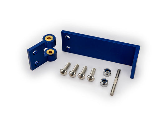 Blue Aluminum Rudder Mount with Hardware Part Number: 5742X