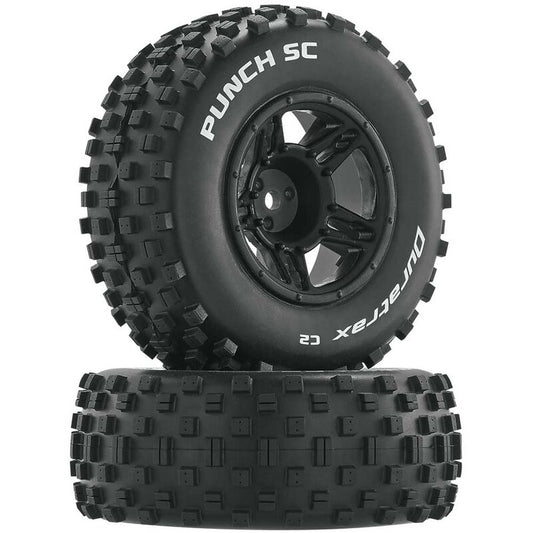 Punch SC C2 Mounted Front Tires: Slash (2) Duratrax - DTXC3704