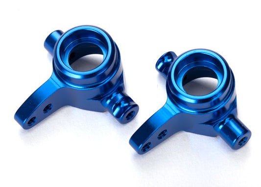 Blue Aluminum Steering Blocks (L&R) Part Number: 6439