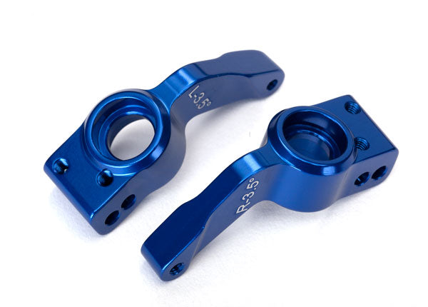 Blue Aluminum Rear Axle Carriers (L&R) Part Number: 6455