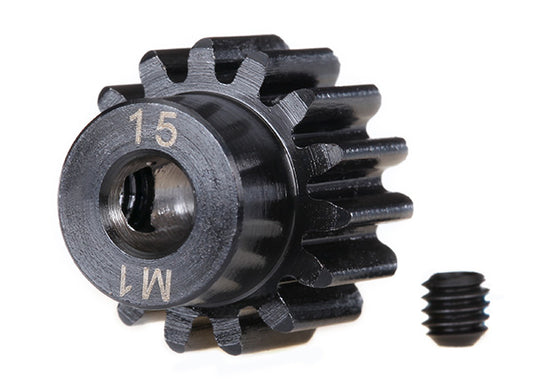15-Tooth Machined Pinion Gear (1.0 Mod) 5 mm Bore Part Number:  6487R