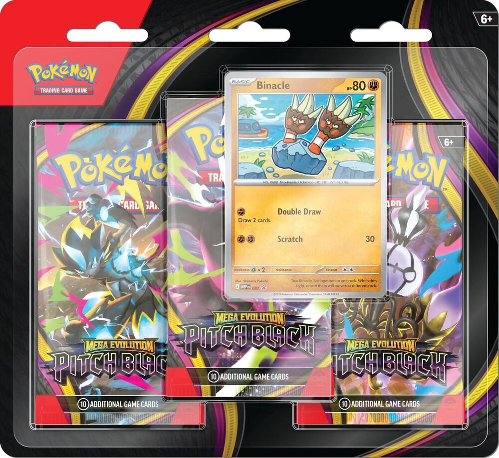 Pitch Black 3-Pack Blister [Binacle] - ME05: Pitch Black (PBL) SHD