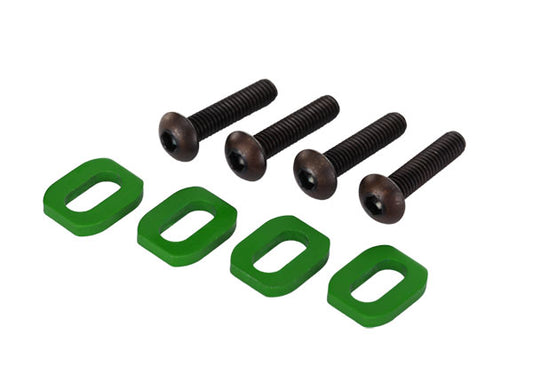Green Aluminum Motor Mount Washers (4) Part Number:  7759G