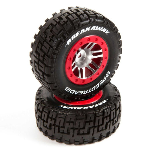 SpeedTreads Breakaway SC Tire Front Mounted (2): Traxxas Slash/Rustler, ECX 4X4 Duratrax - DTXC2939