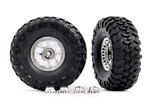 2.2" Chrome Mag Wheels w/ Canyon Trail Tires (2)