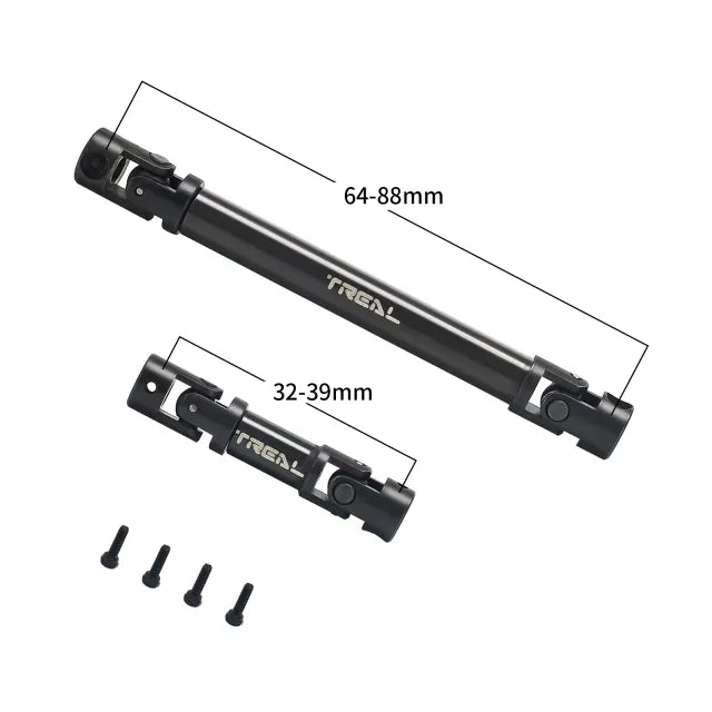 Treal SCX24 Steel Center Driveshaft for Axial SCX24 Deadbolt Betty