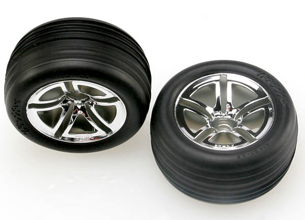 Twin-Spoke 2.8" Chrome Wheels & Alias Tires (2) Part Number:  5574R