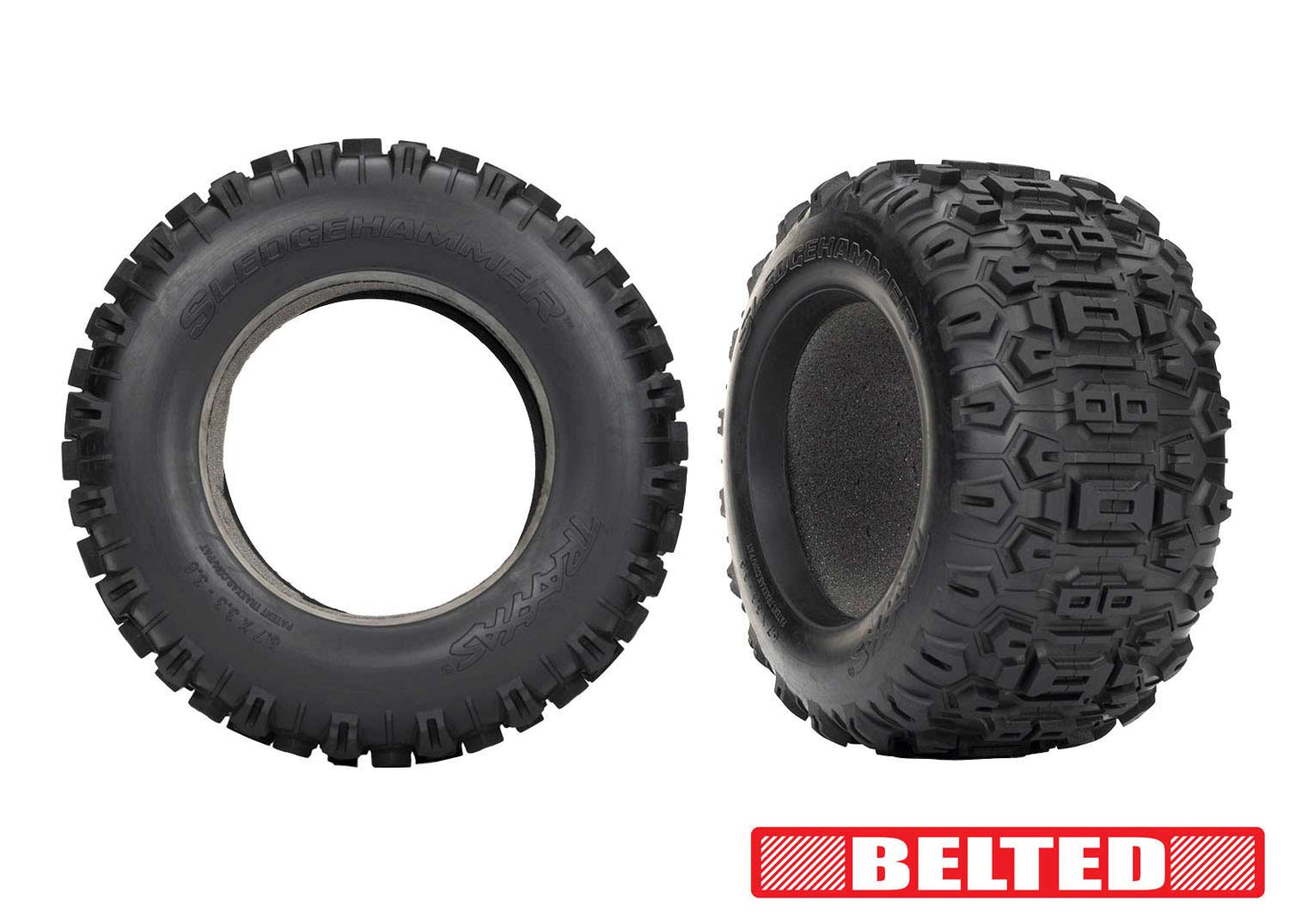 3.8" Belted Sledgehammer Tires w/ Inserts (2) Part Number:  9571
