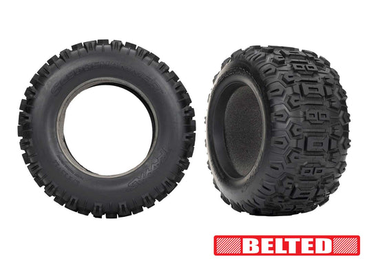 3.8" Belted Sledgehammer Tires w/ Inserts (2) Part Number:  9571