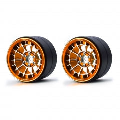 Treal Aluminium 2.2 Beadlock Wheels Rims(2)pcs Fit RC Crawler Mud Truck 2.2 Tires for Ryft Wraith RR10 -Type A