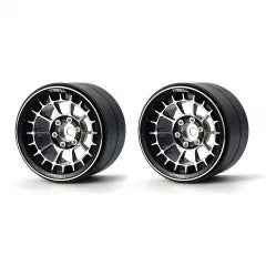 Treal Aluminium 2.2 Beadlock Wheels Rims(2)pcs Fit RC Crawler Mud Truck 2.2 Tires for Ryft Wraith RR10 -Type A