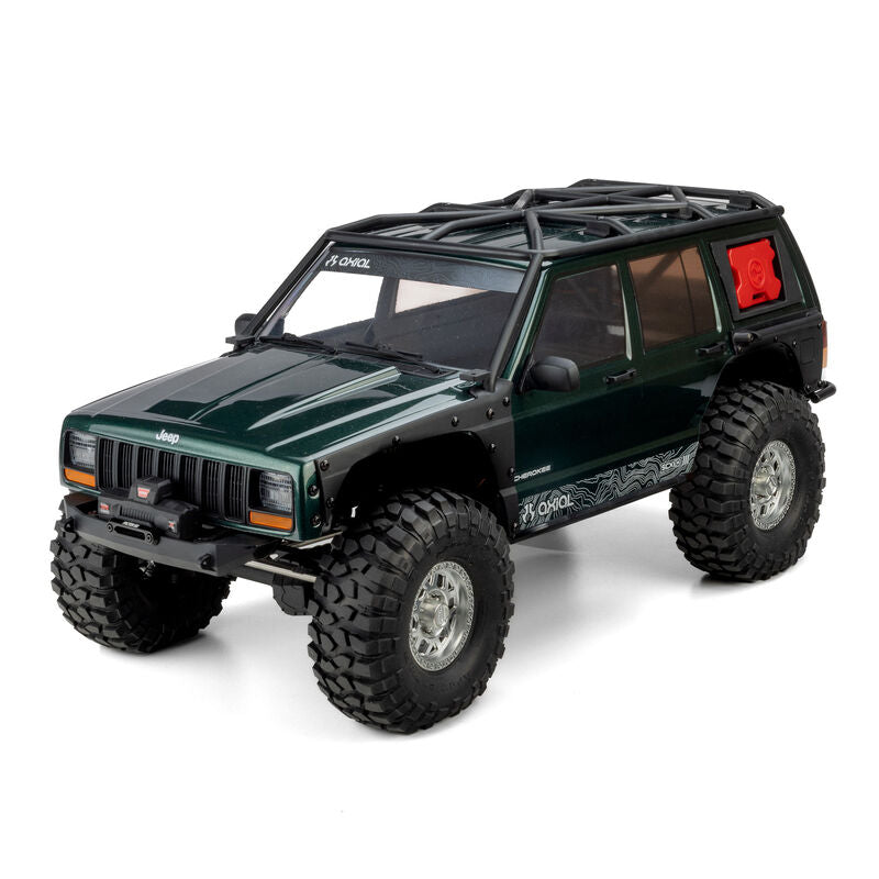 1/10 SCX10 III Jeep Cherokee XJ 4X4 RTR Brushed Rock Crawler, Green Axial Racing