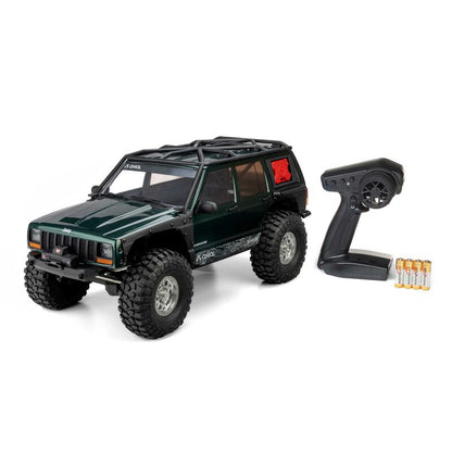 1/10 SCX10 III Jeep Cherokee XJ 4X4 RTR Brushed Rock Crawler, Green Axial Racing