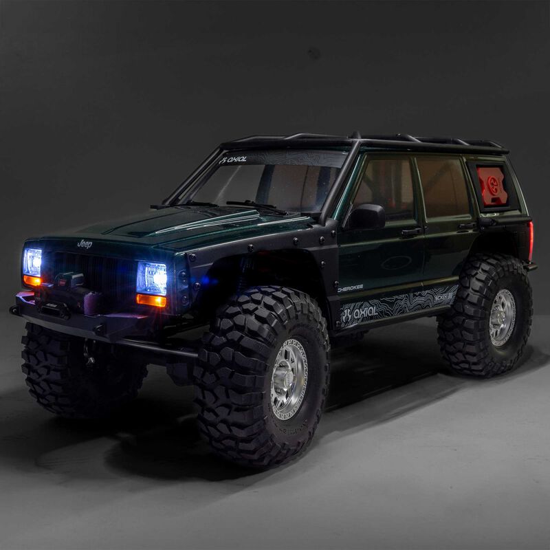 1/10 SCX10 III Jeep Cherokee XJ 4X4 RTR Brushed Rock Crawler, Green Axial Racing