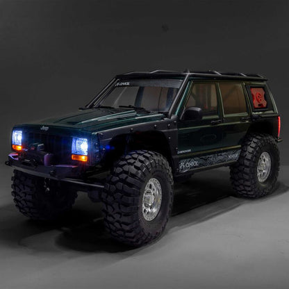 1/10 SCX10 III Jeep Cherokee XJ 4X4 RTR Brushed Rock Crawler, Green Axial Racing