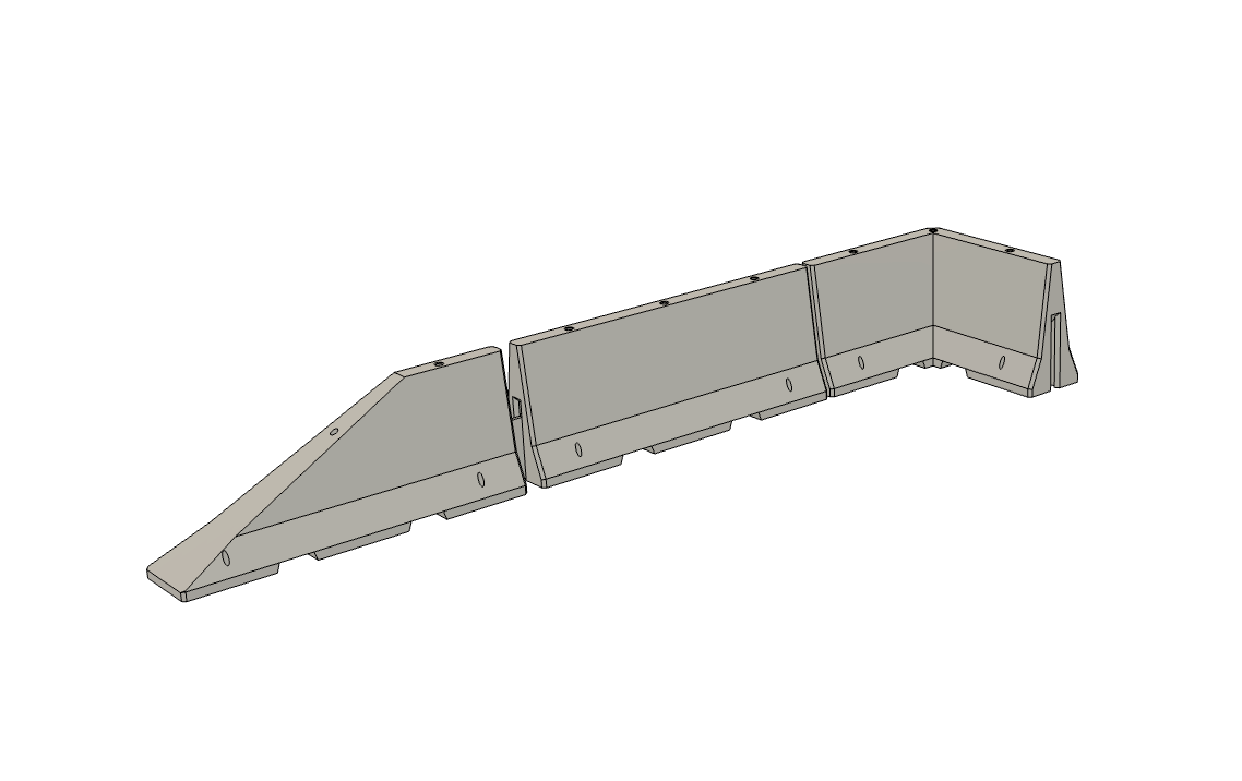 Jersey Barrier 1/18th Scale LFD Designs