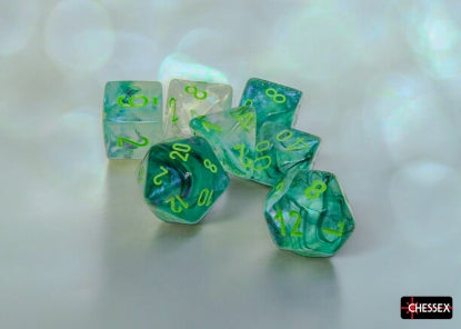 Chessex Borealis Kelp/ Light Green 7-Die Set SHD