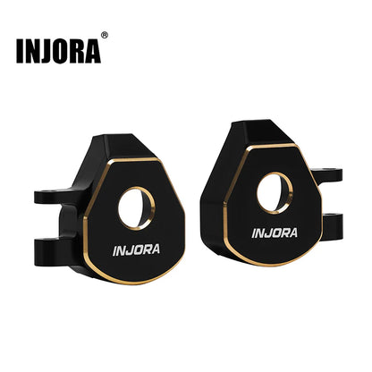 INJORA Black Coating Brass Steering Knuckles for 1/32 Redcat Ascent-32
