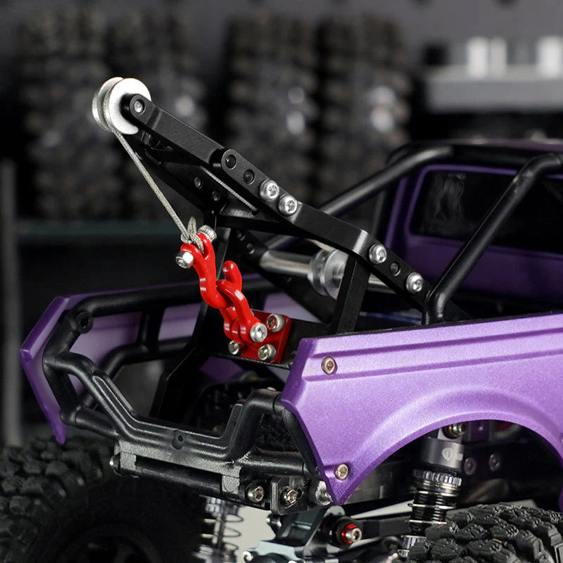 INJORA Tow Truck Crane Kit & INJS2065-360 Winch Servo for 1/24 SCX24 INJORA