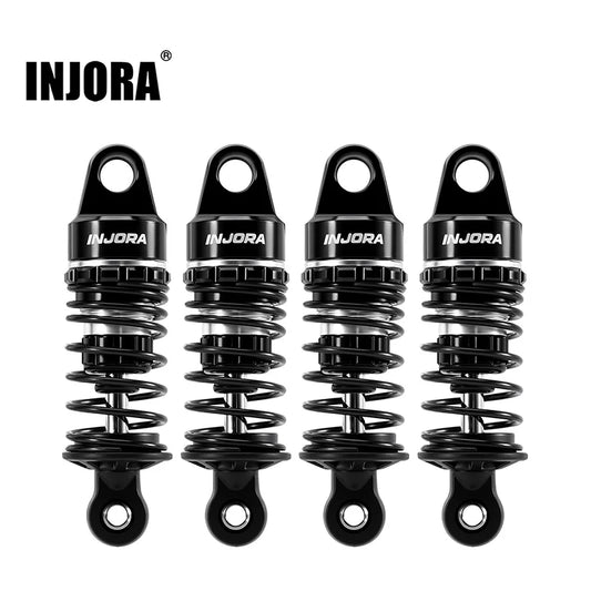 INJORA 45mm Oil Shocks with Progressive Rate Springs for 1/12 Losi Nascar